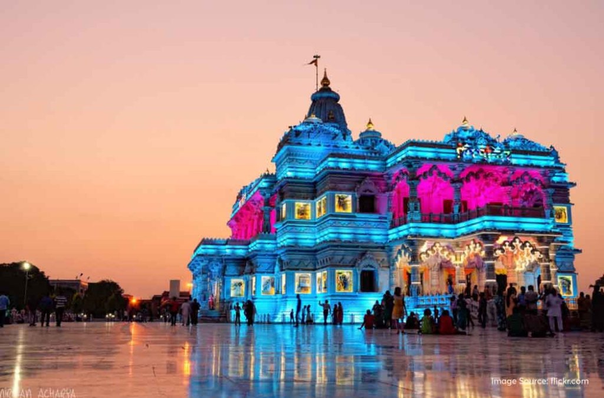 Prem Mandir — Night View